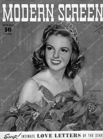 ad slick Judy Garland cover of Modern Screen Magazine 9104-29
