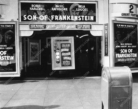 movie theaters cool Son of Frankenstein display front marquee 9208-17