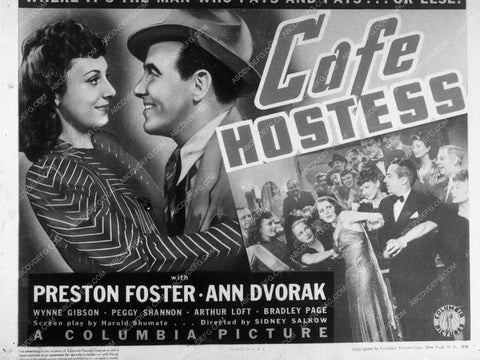 Ann Dvorak Preston Foster film Café Hostess 9660-31