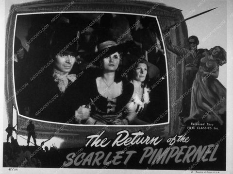Barry Barnes Sophie Stewart film The Return of the Scarlet Pimpernel 9741-21