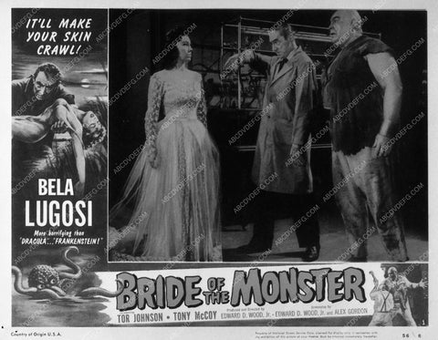 ad slick Bela Lugosi Bride of the Monster 9900-07