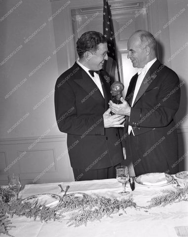 1939 Oscars David O. Selznick Ernest Martin Hopkins Thalberg Award aa1939-07</br>Los Angeles Newspaper press pit reprints from original 4x5 negatives for Academy Awards.