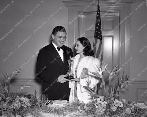 1939 Oscars David O. Selznick Vivien Leigh Academy Awards aa1939-17</br>Los Angeles Newspaper press pit reprints from original 4x5 negatives for Academy Awards.