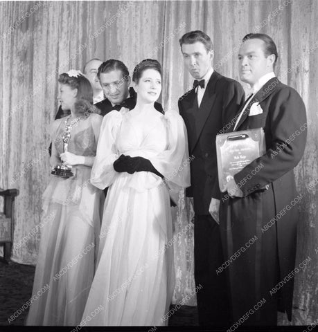 1940 Oscars Ginger Rogers David O. Selznick James Stewart Bob Hope aa1940-19</br>Los Angeles Newspaper press pit reprints from original 4x5 negatives for Academy Awards.