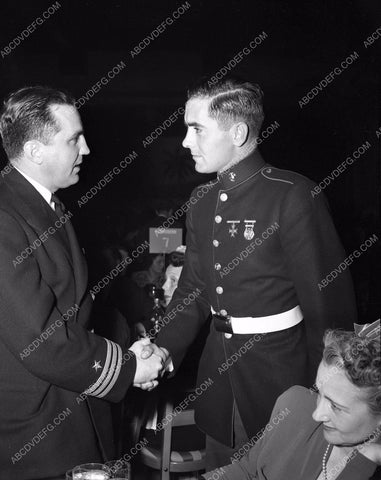 1942 Oscars Tyrone Power handsome in uniform Academy Awards aa1942-03