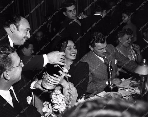 1943 Oscars Jennifer Jones Joseph Cotten Academy Awards aa1943-20</br>Los Angeles Newspaper press pit reprints from original 4x5 negatives for Academy Awards.