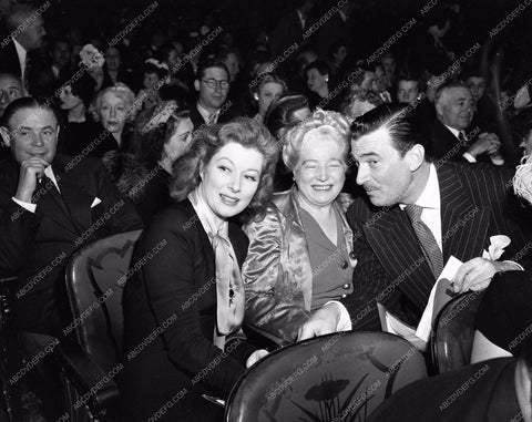 1943 Oscars Greer Garson Walter Pidgeon and mother Academy Awards aa1943-24</br>Los Angeles Newspaper press pit reprints from original 4x5 negatives for Academy Awards.