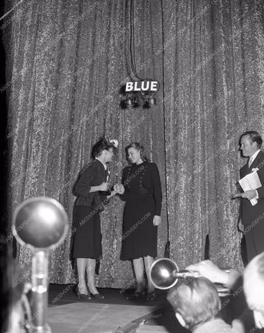 1944 Oscars Ingrid Bergman Jennifer Jones Bob Hope Academy Awards aa1944-12</br>Los Angeles Newspaper press pit reprints from original 4x5 negatives for Academy Awards.