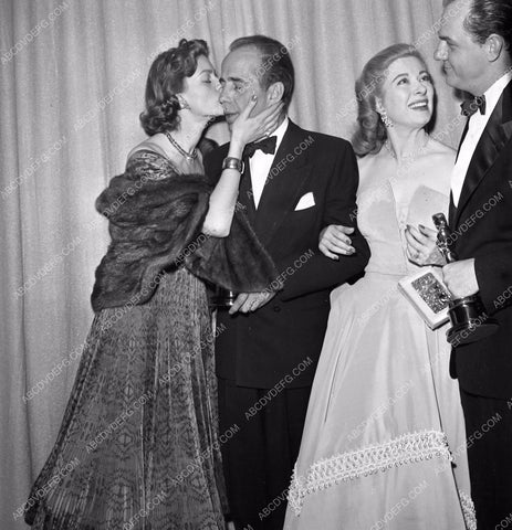 1951 Oscars Humphrey Bogart Lauren Bacall Greer Garson aa1945-17</br>Los Angeles Newspaper press pit reprints from original 4x5 negatives for Academy Awards.