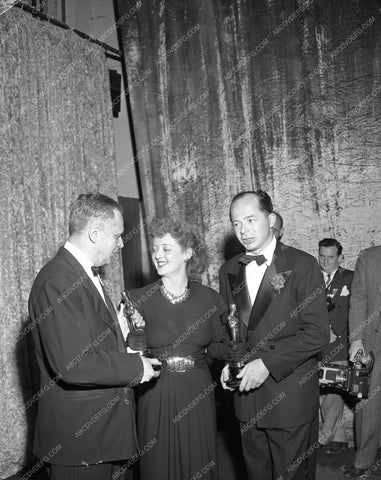 1951 Oscars Bette Davis and date Academy Awards aa1945-20</br>Los Angeles Newspaper press pit reprints from original 4x5 negatives for Academy Awards.