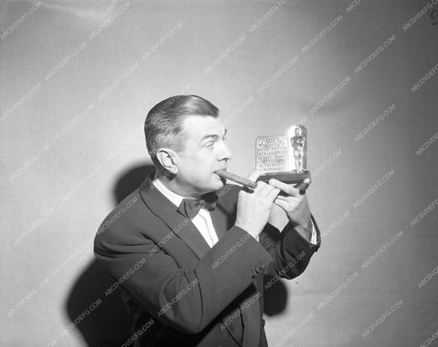1947 Oscars Ken Murray and special Academy Award aa1947-04</br>Los Angeles Newspaper press pit reprints from original 4x5 negatives for Academy Awards.