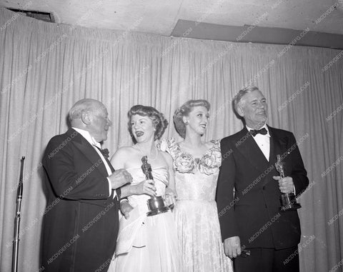 1948 Oscars Claire Trevor Celeste Holm John Huston Academy Award aa1948-03</br>Los Angeles Newspaper press pit reprints from original 4x5 negatives for Academy Awards.