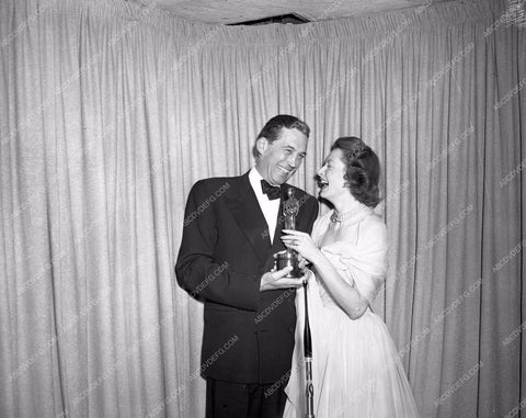 1948 Oscars Walter Huston on stage Academy Awards aa1948-17</br>Los Angeles Newspaper press pit reprints from original 4x5 negatives for Academy Awards.
