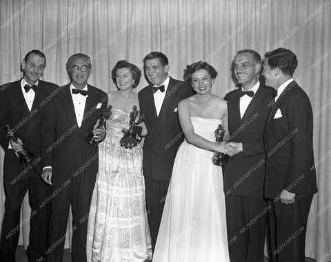 1949 Oscars Barbara Hale Ruth Roman Academy Awards aa1949-15</br>Los Angeles Newspaper press pit reprints from original 4x5 negatives for Academy Awards.