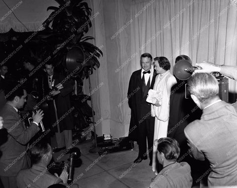 1949 Oscars Lew Ayres Jane Wyman and press Academy Awards aa1949-48</br>Los Angeles Newspaper press pit reprints from original 4x5 negatives for Academy Awards.