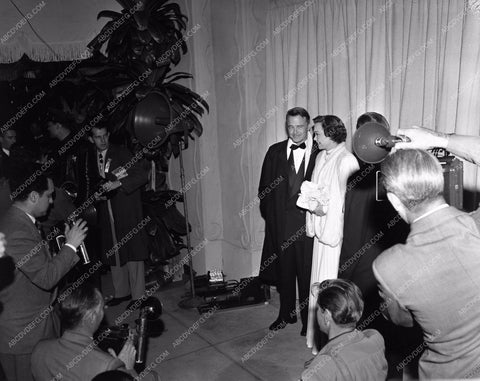 1949 Oscars Lew Ayres Jane Wyman and press Academy Awards aa1949-51</br>Los Angeles Newspaper press pit reprints from original 4x5 negatives for Academy Awards.