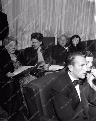 1949 Oscars Ethel Barrymore Jane Russell Academy Awards aa1949-55</br>Los Angeles Newspaper press pit reprints from original 4x5 negatives for Academy Awards.