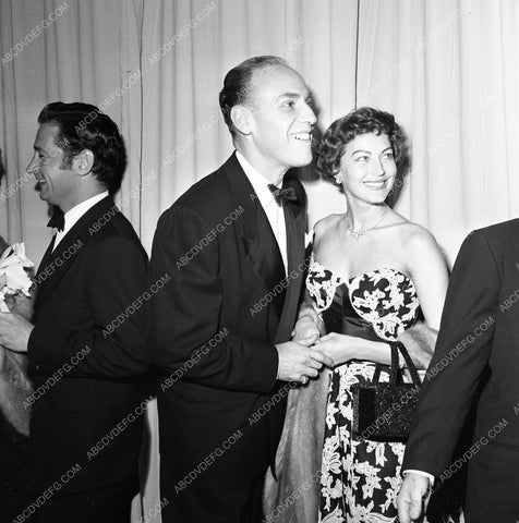 1949 Oscars Ava Gardner and date Academy Awards aa1949-65</br>Los Angeles Newspaper press pit reprints from original 4x5 negatives for Academy Awards.
