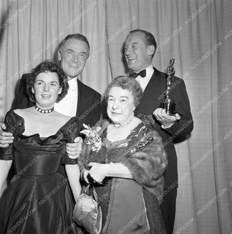 1949 Oscars Mercedes McCambridge George Sanders Dean Jagger aa1949-72</br>Los Angeles Newspaper press pit reprints from original 4x5 negatives for Academy Awards.