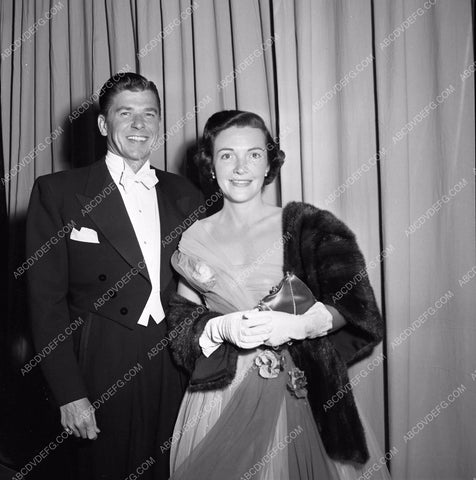 1949 Oscars Ronald Reagan Nancy Davis Academy Awards aa1949-86</br>Los Angeles Newspaper press pit reprints from original 4x5 negatives for Academy Awards.
