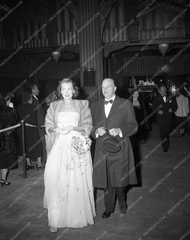 1949 Oscars movie stars arriving at Academy Awards aa1949-93</br>Los Angeles Newspaper press pit reprints from original 4x5 negatives for Academy Awards.