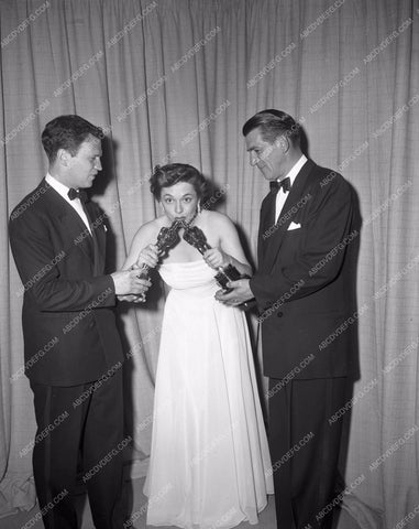 1949 Oscars somebody help me out please aa1949-97</br>Los Angeles Newspaper press pit reprints from original 4x5 negatives for Academy Awards.