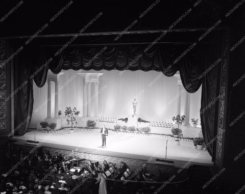 1951 Oscars beginning ceremonies on stage Academy Awards aa1951-08</br>Los Angeles Newspaper press pit reprints from original 4x5 negatives for Academy Awards.