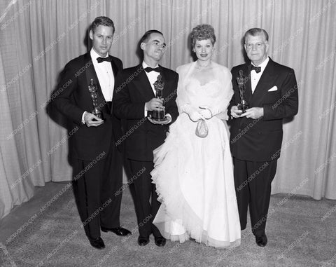 1951 Oscars Lucille Ball presents short subjects Academy Awards aa1951-11</br>Los Angeles Newspaper press pit reprints from original 4x5 negatives for Academy Awards.