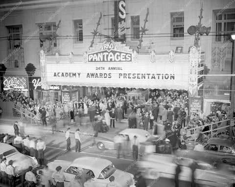 1951 Oscars historic Los Angeles Pantages Theatre Academy Awards aa1951-18</br>Los Angeles Newspaper press pit reprints from original 4x5 negatives for Academy Awards.
