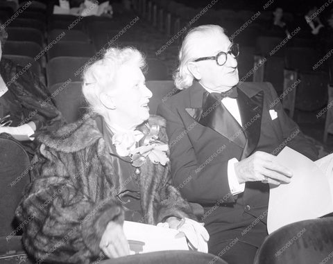 1951 Oscars Finlay Currie and wife Academy Awards aa1951-34</br>Los Angeles Newspaper press pit reprints from original 4x5 negatives for Academy Awards.