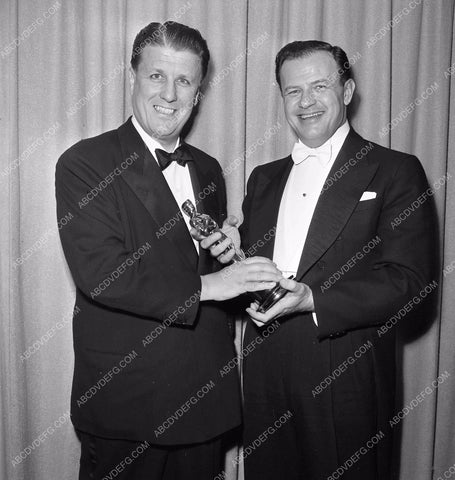 1951 Oscars George Stevens Joseph L. Mankiewicz aa1951-57</br>Los Angeles Newspaper press pit reprints from original 4x5 negatives for Academy Awards.