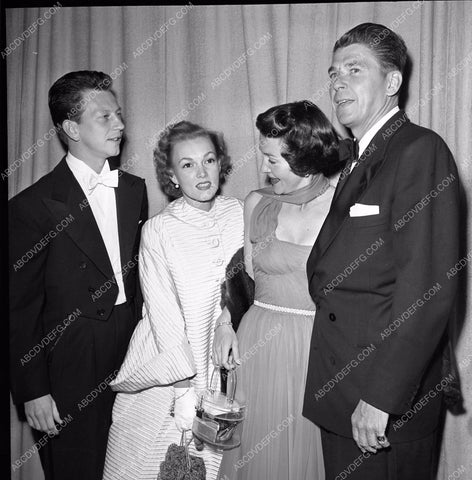 1951 Oscars Donald O'Connor Ronald Reagan Nancy Davis Academy aa1951-67</br>Los Angeles Newspaper press pit reprints from original 4x5 negatives for Academy Awards.