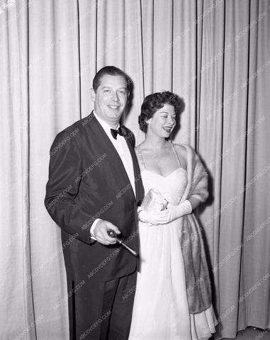 1952 Oscars Milton Berle and wife maybe Academy Awards aa1952-09</br>Los Angeles Newspaper press pit reprints from original 4x5 negatives for Academy Awards.