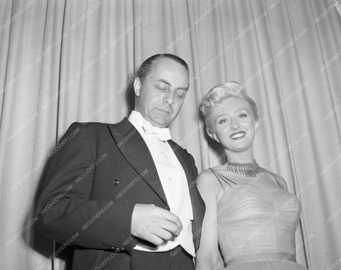 1952 Oscars Celeste Holm and date Academy Awards aa1952-11</br>Los Angeles Newspaper press pit reprints from original 4x5 negatives for Academy Awards.