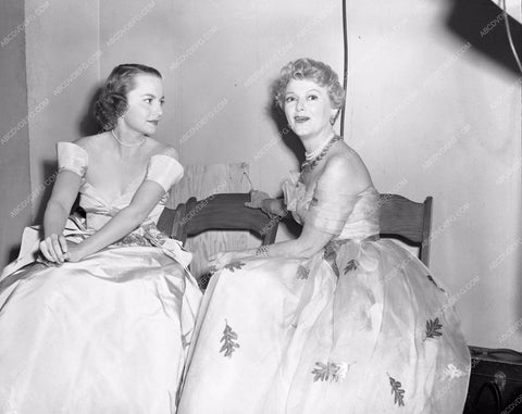 1952 Oscars Olivia de Havilland Janet Gaynor Academy Awards aa1952-16</br>Los Angeles Newspaper press pit reprints from original 4x5 negatives for Academy Awards.