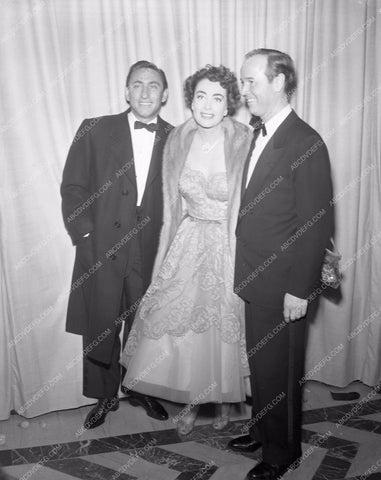 1952 Oscars Joan Crawford and posse Academy Awards aa1952-28</br>Los Angeles Newspaper press pit reprints from original 4x5 negatives for Academy Awards.