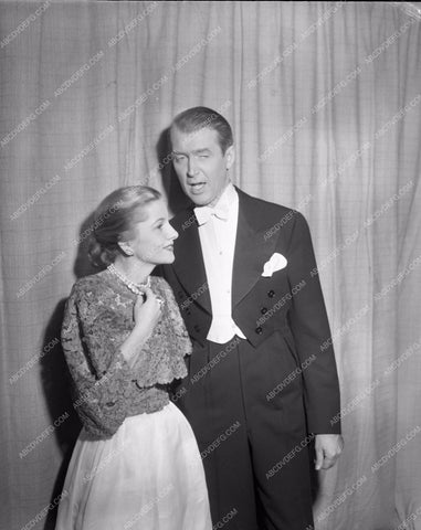 1952 Oscars Joan Fontaine James Stewart Academy Awards aa1952-40</br>Los Angeles Newspaper press pit reprints from original 4x5 negatives for Academy Awards.