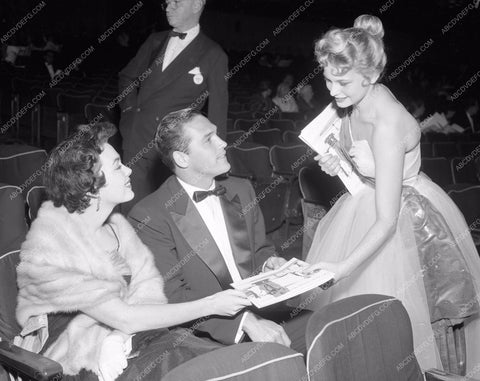 1953 Oscars Barbara Rush Academy Awards aa1953-12</br>Los Angeles Newspaper press pit reprints from original 4x5 negatives for Academy Awards.