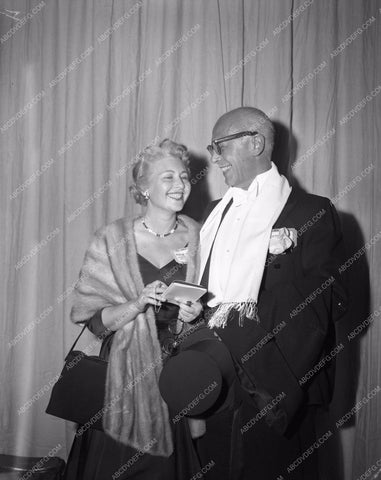 1954 Oscars Celeste Holm and Academy Awards aa1954-22</br>Los Angeles Newspaper press pit reprints from original 4x5 negatives for Academy Awards.