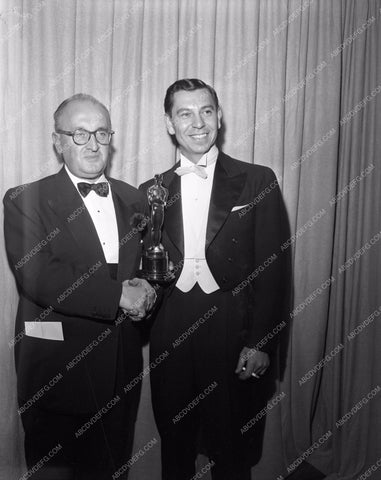 1954 Oscars Jack Webb and Academy Awards aa1954-35</br>Los Angeles Newspaper press pit reprints from original 4x5 negatives for Academy Awards.