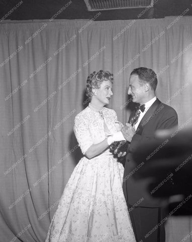 1954 Oscars Fred Zinneman Irene Dunne Academy Awards aa1954-64</br>Los Angeles Newspaper press pit reprints from original 4x5 negatives for Academy Awards.