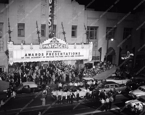 1954 Oscars historic Los Angeles Pantages Theatre Academy Awards aa1955-50</br>Los Angeles Newspaper press pit reprints from original 4x5 negatives for Academy Awards.