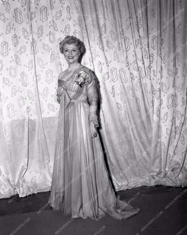 1957 Oscars Janet Gaynor fashion Academy Awards aa1956-44</br>Los Angeles Newspaper press pit reprints from original 4x5 negatives for Academy Awards.
