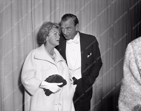1958 Oscars Gary Cooper at Academy Awards aa1958-08</br>Los Angeles Newspaper press pit reprints from original 4x5 negatives for Academy Awards.