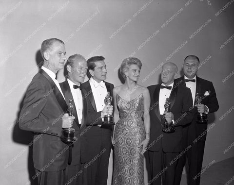 1959 Oscars Richard Conte Angie Dickinson Academy Awards aa1959-19</br>Los Angeles Newspaper press pit reprints from original 4x5 negatives for Academy Awards.