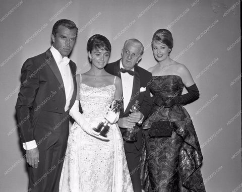 1959 Oscars Fernando Lamas Arlene Dahl and others Academy Awards aa1959-28</br>Los Angeles Newspaper press pit reprints from original 4x5 negatives for Academy Awards.