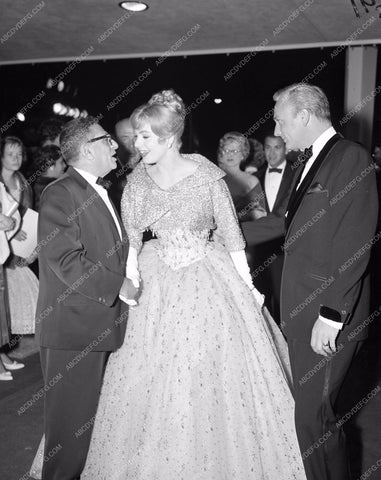 1960 Oscars Jack Cassidy arriving Academy Awards aa1960-10</br>Los Angeles Newspaper press pit reprints from original 4x5 negatives for Academy Awards.