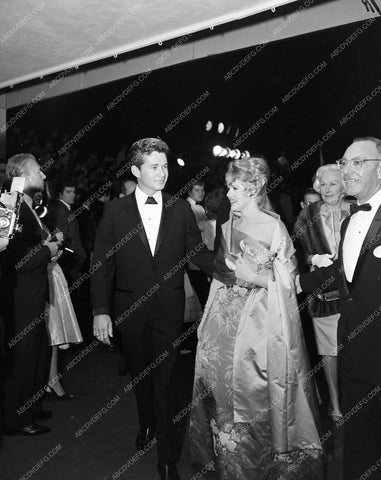 1960 Oscars Bobby Darin Sandra Dee arriving Academy Awards aa1960-20</br>Los Angeles Newspaper press pit reprints from original 4x5 negatives for Academy Awards.