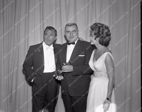 1960 Oscars Tony Martin Cyd Charisse Academy Awards aa1960-40</br>Los Angeles Newspaper press pit reprints from original 4x5 negatives for Academy Awards.