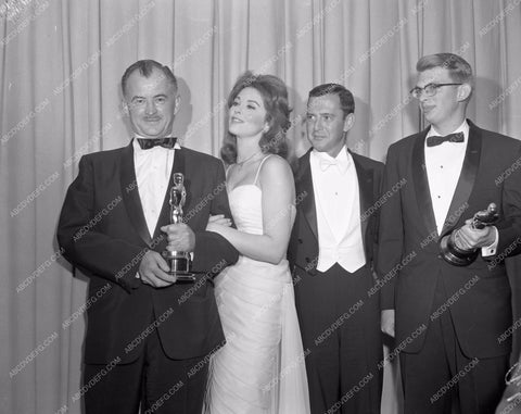 1960 Oscars Tony Randall Tina Louise Academy Awards aa1960-54</br>Los Angeles Newspaper press pit reprints from original 4x5 negatives for Academy Awards.